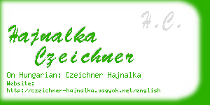 hajnalka czeichner business card